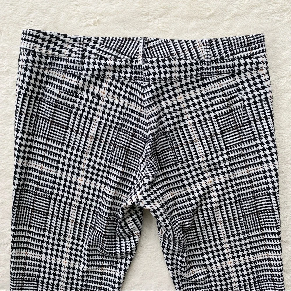 J.McLaughlin Becca houndstooth Glen Plaid leggings pants size 8